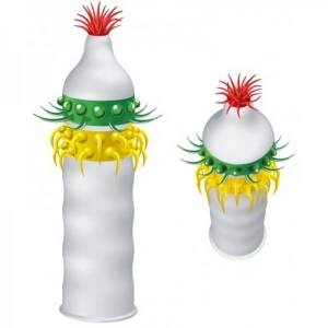 Стимулирующая насадка-презерватив "Luxe Гавайский Кактус"