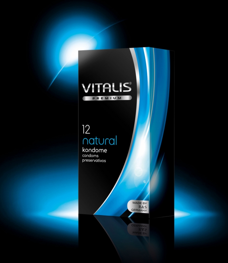Презервативы "Vitalis Natural" классика, с охлаждающей смазкой, 12шт 