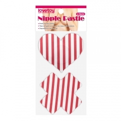 Стикини "Lovetoy" красно-белые, 2 пары